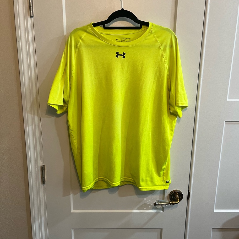 Under Armour Men's Bright Yellow Short Sleeve Tee